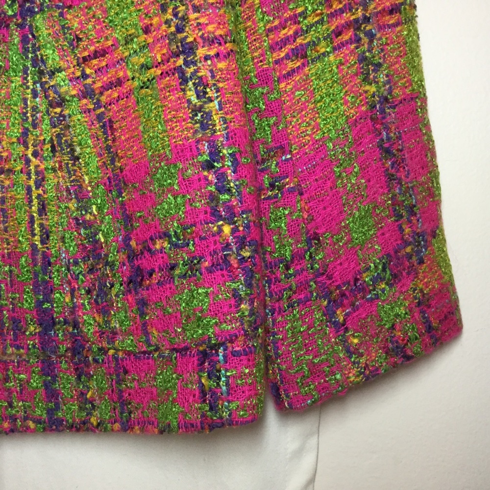 VTG 90’s CHRISTIAN LACROIX Tweed BOUCLE Blazer - Picture 4 of 9